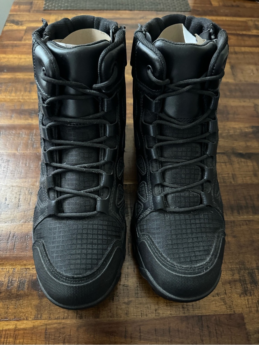 Blauer Men's Black Tactical Lace-Up Boots